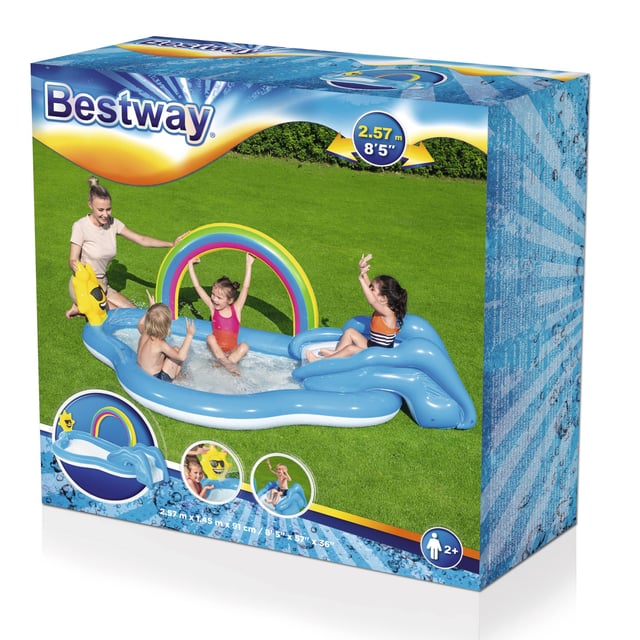 Bestway Playcenter Rainbow&Pool 257x145x91
