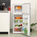 ثلاجة جيباس صغيرة 132 لتر بابين مع خاصية التبريد السريع Geepas Double Door Refrigerator