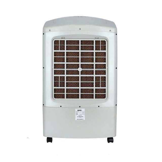 Geepas Air Cooler - Portable Ergonomic Design with 4 Speed, Led Control Panel - 20L Water Tank & Ice Compartment - Led Control Panel with Remote - Wide Oscillation - Ideal for Home, Office & More