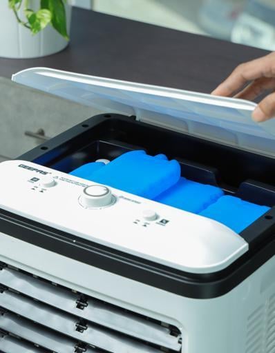 مكيف صحراوي متنقل جيباس 3 سرعات Geepas Air Cooler Ice Compartment & Remote Control Portable Ergonomic Design