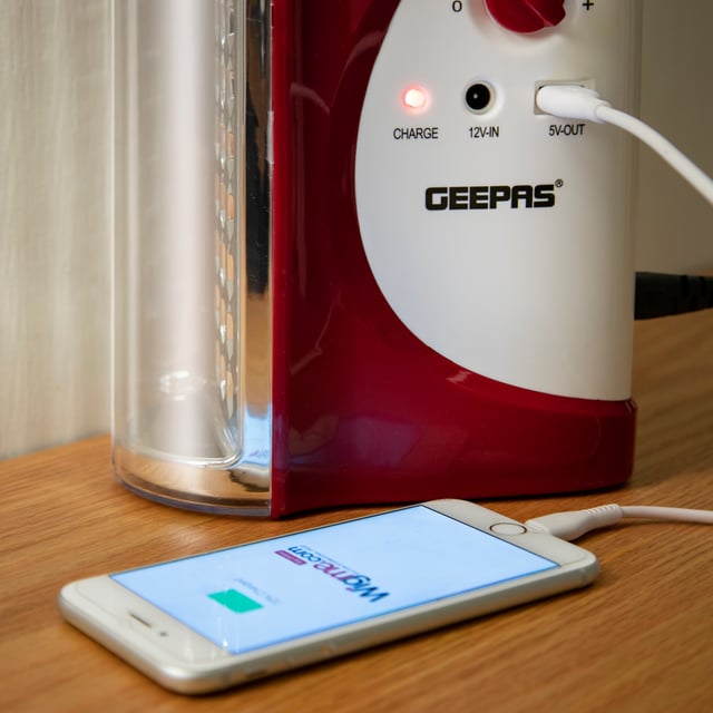 فانوس مع مصباح Lantern with Torch Portable 36 Pcs Led Geepas