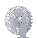 Geepas GF21157 8-inch Rechargeable Fan - Portable Design, 3 Blade with 9-Hours working - Led Night Light -AC/DC Function & Adjustable Head - 2 Years warranty