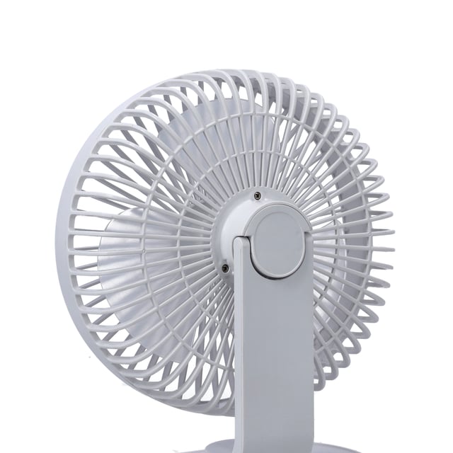 Geepas GF21157 8-inch Rechargeable Fan - Portable Design, 3 Blade with 9-Hours working - Led Night Light -AC/DC Function & Adjustable Head - 2 Years warranty