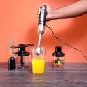 Geepas Hand Blender Multi Purpose Portable-2 Speeds With 8 Variable Speeds, Stainless Steel Blade & Whisk Perfect Smoothies & Grinding Coffee