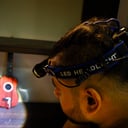 Geepas Rechargeable Led Head Lamp - 1500 Mah Battery with 4-6 hours Working - 3 Modes Bicycle Camping Head Torch Light led Head Lamp & Emergency Lights