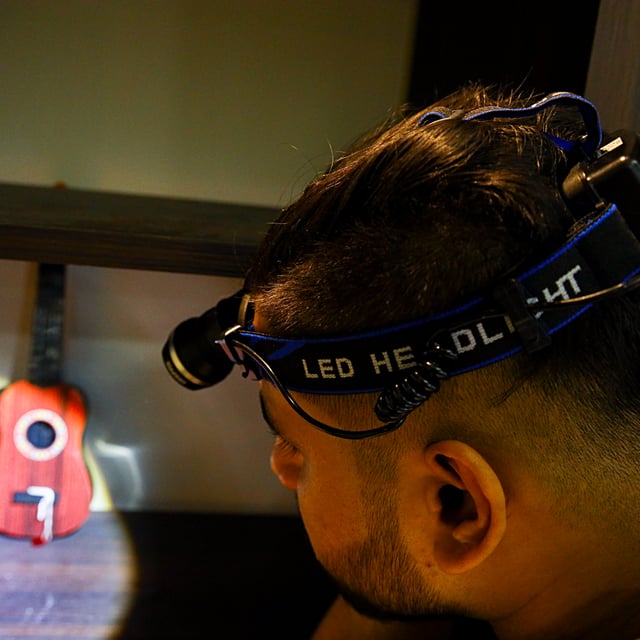 Geepas Rechargeable Led Head Lamp - 1500 Mah Battery with 4-6 hours Working - 3 Modes Bicycle Camping Head Torch Light led Head Lamp & Emergency Lights