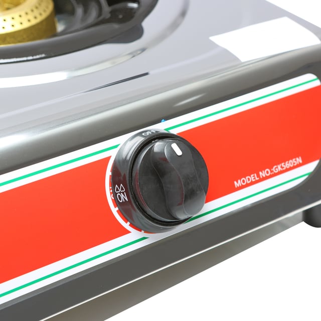 Geepas Stainless Steel Gas Stove with Automatic Ignition System & Energy Efficient Burners GK5605