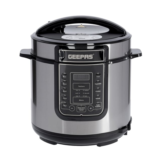 قدر طبخ كهربائي بسعة 6 لتر Geepas 6L Digital Multi Cooker - Portable Pot