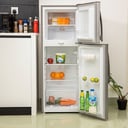 Geepas 160L Double Door Refrigerator - Free Standing Durable Double Door Refrigerator, Quick Cooling & Long-lasting Freshness, Low Noise, Low Energy Consumption, Defrost Refrigerator - 1 Year Warranty