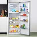 Geepas GRF5109SXHN 500L Double Door Refrigerator - Digital Temperature Control Quick Cooling & Long-lasting Freshness, Recessed Handle