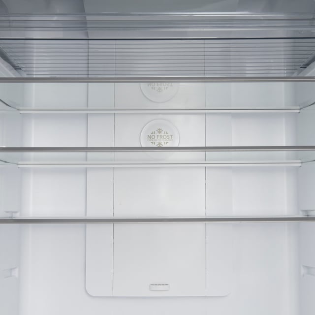 Geepas GRF5109SXHN 500L Double Door Refrigerator - Digital Temperature Control Quick Cooling & Long-lasting Freshness, Recessed Handle