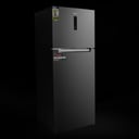 Geepas GRF5109SXHN 500L Double Door Refrigerator - Digital Temperature Control Quick Cooling & Long-lasting Freshness, Recessed Handle