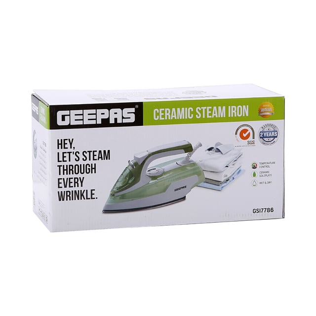 Geepas Ceramic Wet and Dry Steam Iron
