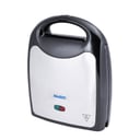 Geepas GST5391 1100W 4 Slice Sandwich Maker - Cooks Delicious Crispy Sandwiches - Cool Touch Handle, Automatic Temperature Control and Non-Stick Plate - Breakfast Sandwiches & Cheese Snack - 2 Years Warranty