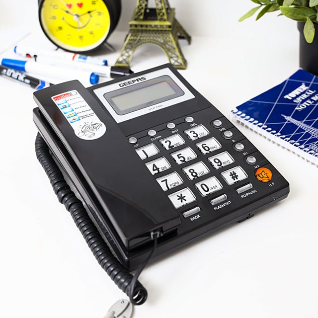هاتف أرضي ب 16 رقم  Telephone LCD Geepas