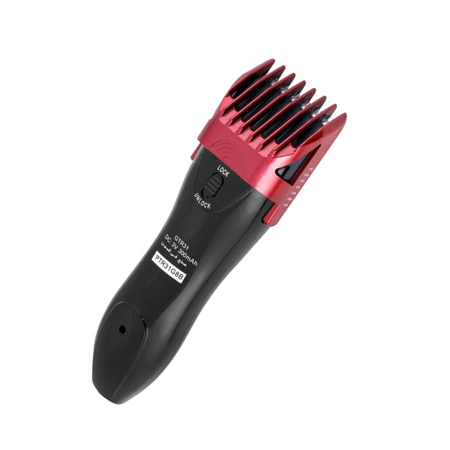 Geepas Gtr31n Rechargeable Beard Trimmer 3w - 2 Speed With Stainless Steel Cutting Blade Led Charge Indication & Cordless Operations | Perfect Travel Grooming Kit