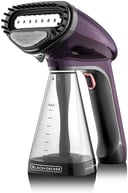 Black+Decker 1500W Handheld Portable Garment Steamer with Auto Shut Off Dark Purple HST1500 B6