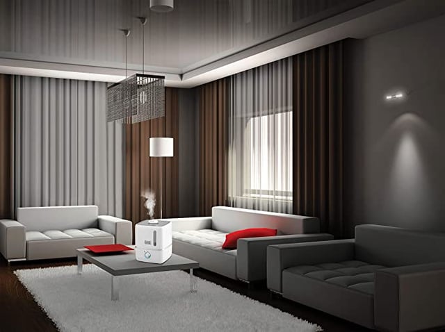 مرطب الهواء 3 لتر Black+Decker Compact Ultrasonic Air Humidifier for Home and Office