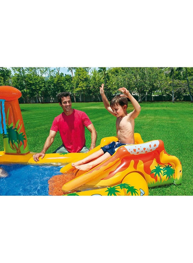 مسبح للأطفال بشكل ديناصور قابل للنفخ 249x191x109سم| Intex Dinosaur Themed Play Pool