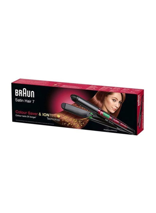 BRAUN Satin Hair 7 Straightener Black/Burgundy 35.3 cmx5.2 cmx11cm