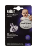 اغطية مقياس الحرارة عن طريق الأذن BRAUN - Lens Filters, Pack Of 40