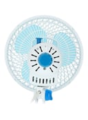 Krypton Table Fan 2 Speed Settings With Oscillating/Rotating And Static Feature 20 W KNF6035 White/Blue