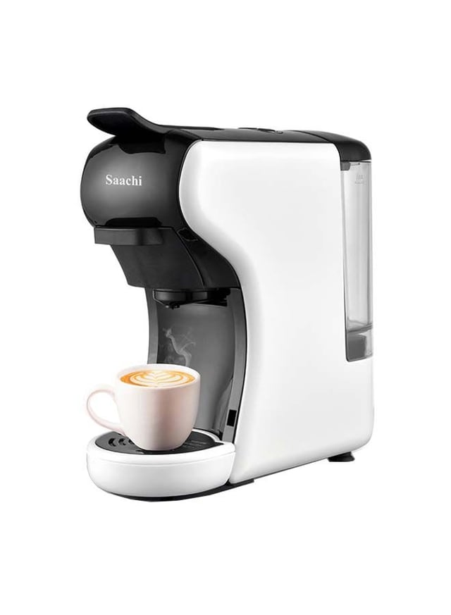 ماكينة قهوة ساتشي 1450 واط 600 مل أبيض/أسود Saachi White/Black 600Ml 1450 W Multi Capsule Coffee Maker -