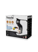 ماكينة قهوة ساتشي 1450 واط 600 مل أبيض/أسود Saachi White/Black 600Ml 1450 W Multi Capsule Coffee Maker -