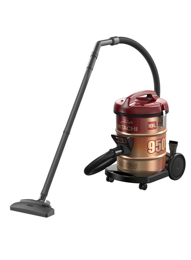 HITACHI Drum Type Vacuum Cleaner 18 l 2100 W CV950F 24CBS WR Brown/Red