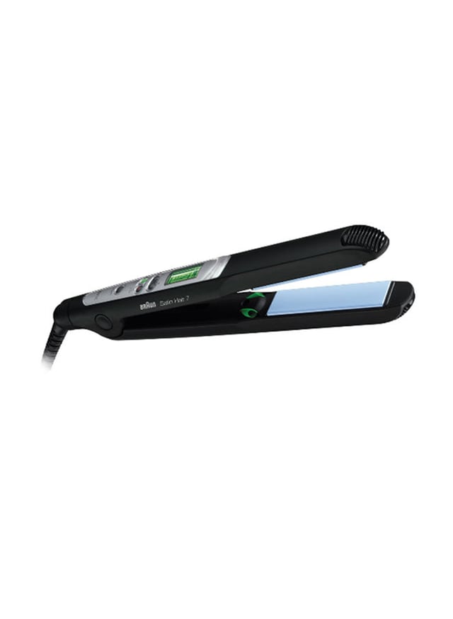 BRAUN Satin Hair 7 Ceramic Straightener With LCD Cord Black