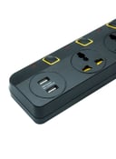 محول كهرباء 3 في 1 Extension Socket with 2 USB Socket