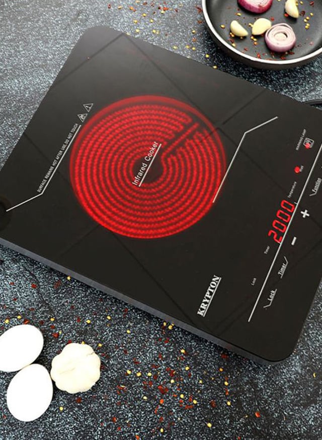 Krypton Electric Infrared Cooker 2000W 2000 W KNIC6150 Black/White