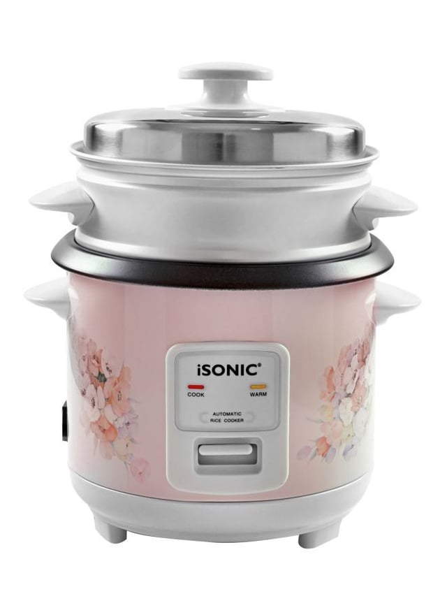 ISONIC Automatic Rice Cooker 0.6 l 350 W IRC 756 Pink/White/Silver