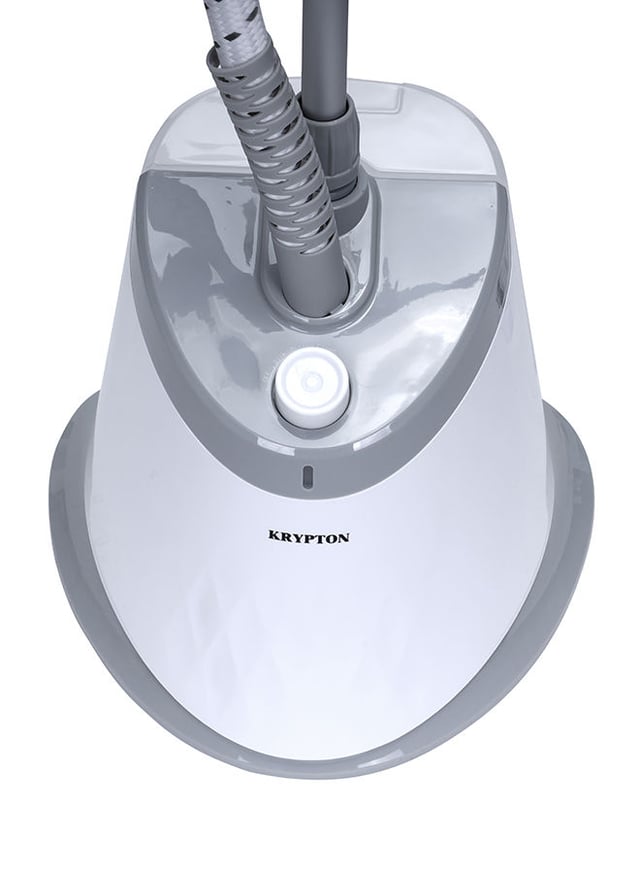 مكواة بخار عمودية مع علاقة 1800 واط رماديأبيض كريبتون Krypton Grey/White 1800 W Clothes Hanger With Garment Steamer