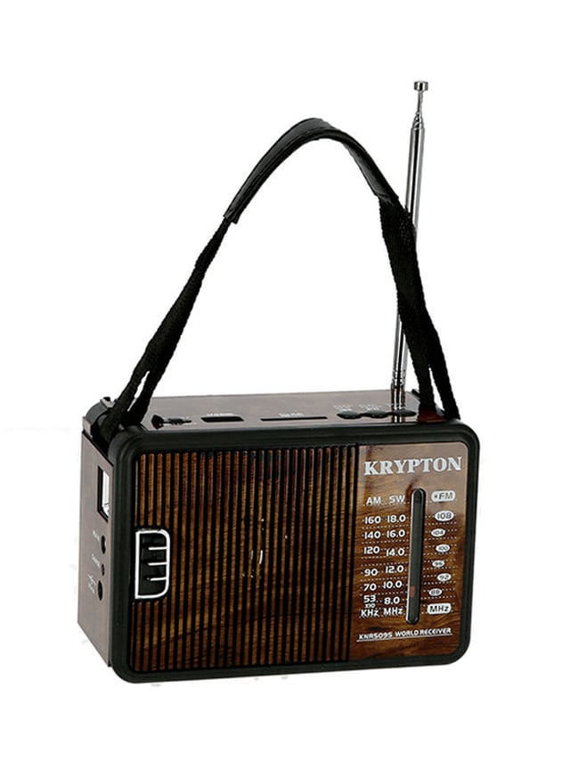 Krypton Rechargeable Radio KNR5095 Brown/Black/White