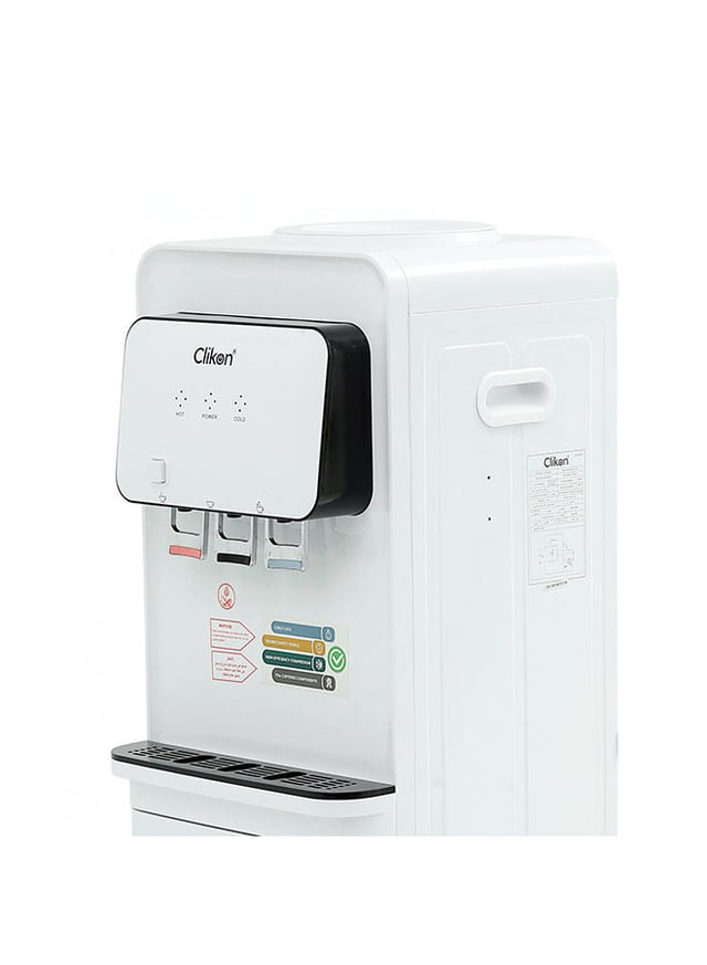 براد ماء (كولر) مع ثلاجة صغيرة  CLIKON 3 Tap Water Dispenser With Refrigerator CK4032 White
