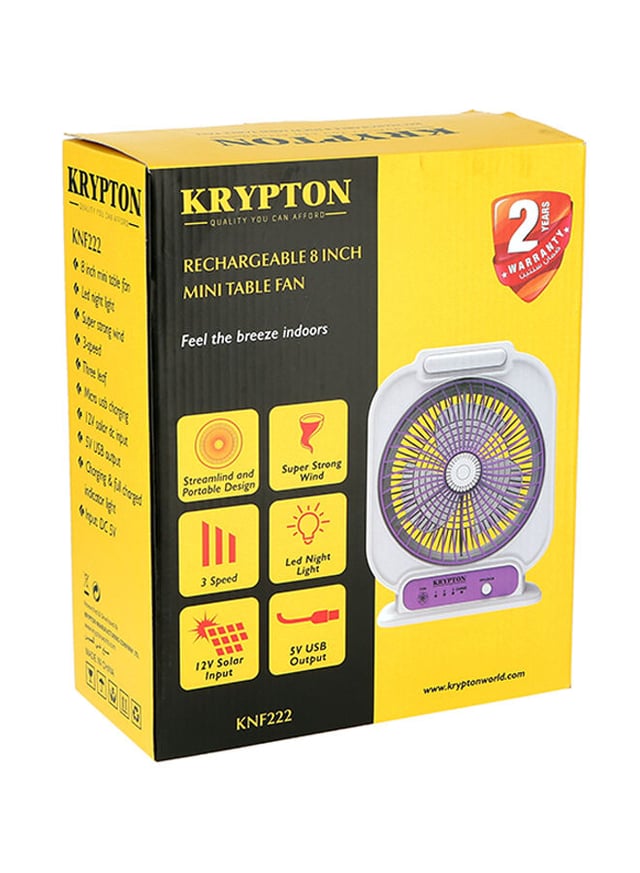 مروحة مكتب مقاس 8 بوصات (45w) KRYPTON