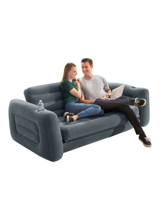 كنبة وسرير قابل للنفخ مصنّعة من الفايبر انتكس INTEX Pull Out Inflatable Sofa Combination 203x224x66meter