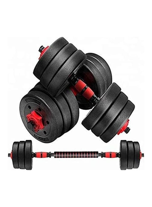 مجموعة الدامبل بوزن 20 كغ 2Piece Adjustable Dumbbell and Barbell Set - SkyLand