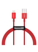 Baseus USB 2.4A Fast Charging Data Cable for Apple Device 1meter Red