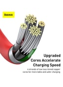 Baseus USB 2.4A Fast Charging Data Cable for Apple Device 1meter Red