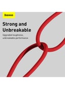 Baseus USB 2.4A Fast Charging Data Cable for Apple Device 1meter Red