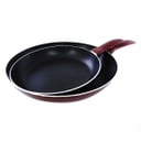 Royalford 2Pcs Aluminium Fry Pan 28 & 22 Cm - Non-Stick Fry Pan