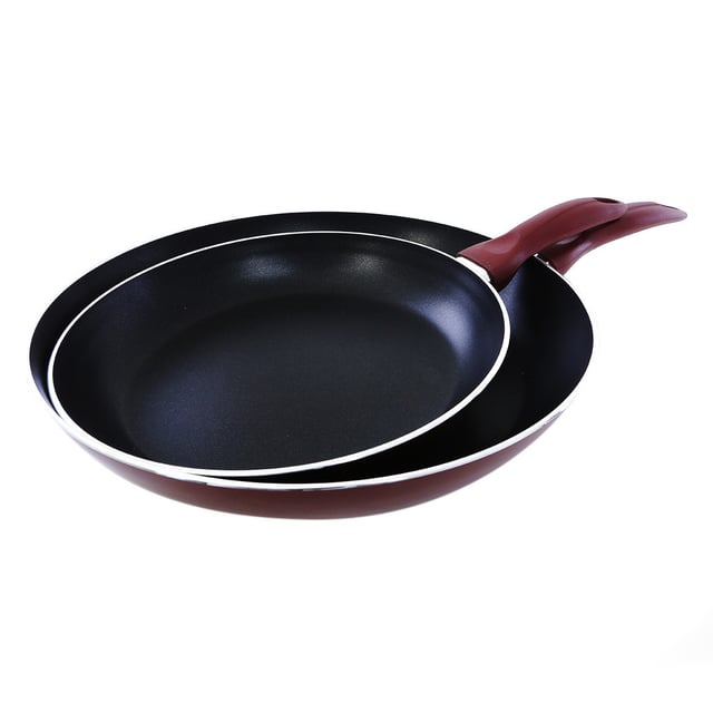 Royalford 2Pcs Aluminium Fry Pan 28 & 22 Cm - Non-Stick Fry Pan
