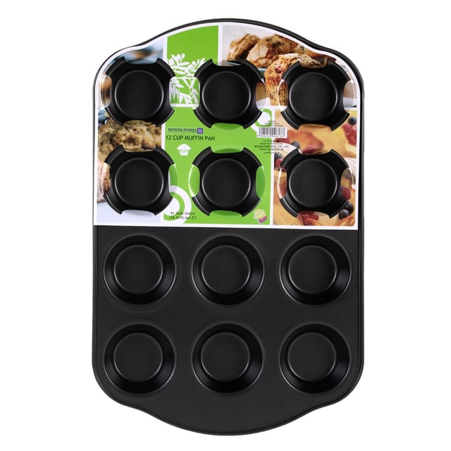 Royalford Muffin Pan, 41.3X26.5X3 Cm