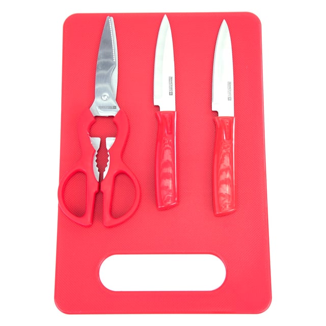 طقم أدوات مطبخ بلاستيكي -4 قطع Kitchen Knife Set 4 Pc - Royalford