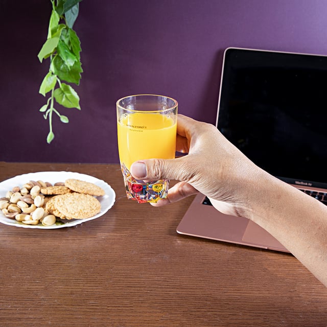 كأس زجاجي بقاعدة كريستال - 410 مل Acrylic Glass With Crystal Base - Royalford