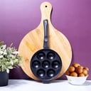 Royalford Aluminium Appam Maker - Nonstick Cast Aluminum Alloy Baking Tray With 12 Pieces