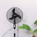 Olsenmark Stand Fan, 16 Inch - Strong Fan Guard - 5 Leaf Blades - Powerful