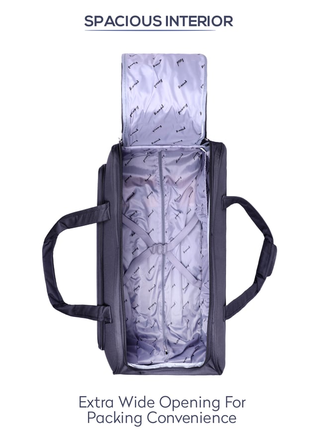 ABRAJ 2 Wheel Duffle Bag, 3 Pc - Cabin Size Roller Travel Duffel Bag - Wheeled Trolley Holdall Duffle Carry Bag - Lightweight Telescopic Frame - Portable Weekend Overnight Travel Holdall Han